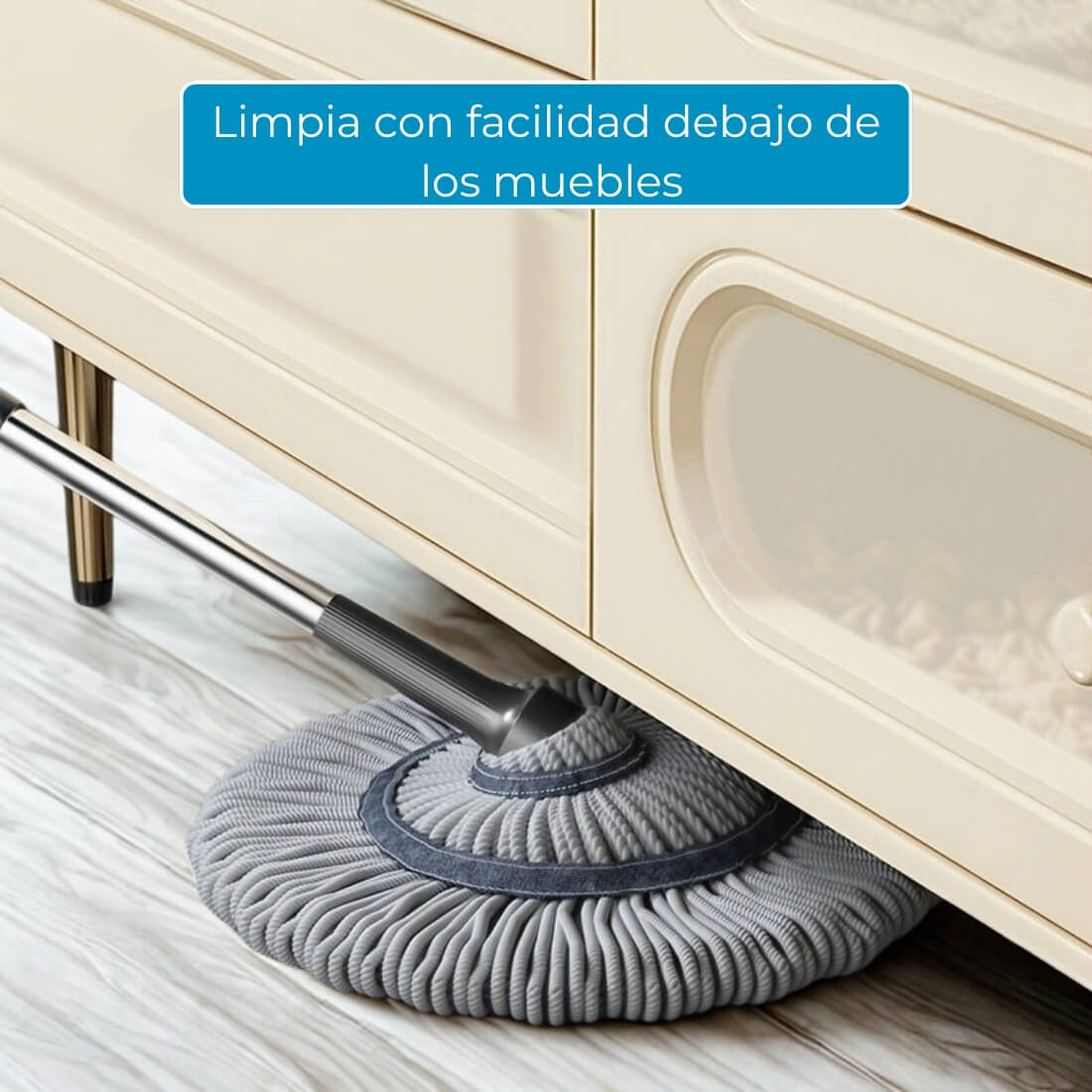 FREGONA 2.0 | FREGONA AUTOESCURRIBLE + MANGO INOXIDABLE