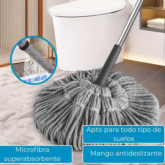 FREGONA 2.0 | FREGONA AUTOESCURRIBLE + MANGO INOXIDABLE