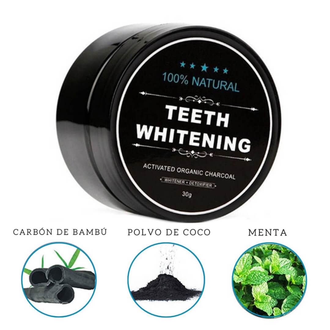Blanqueador dental sabor original + cepillo de bambú